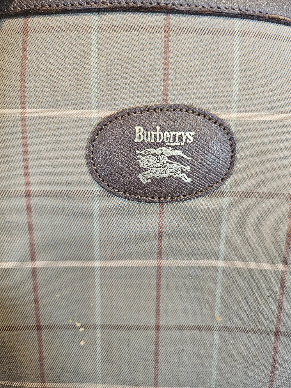 Vintage Burberry Nova Check Zip Pouch